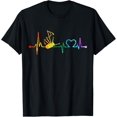 thumbnail image 1 of Vintage Funny Scottish Bagpipe Heartbeat Kilt Scotland T-Shirt, 1 of 4