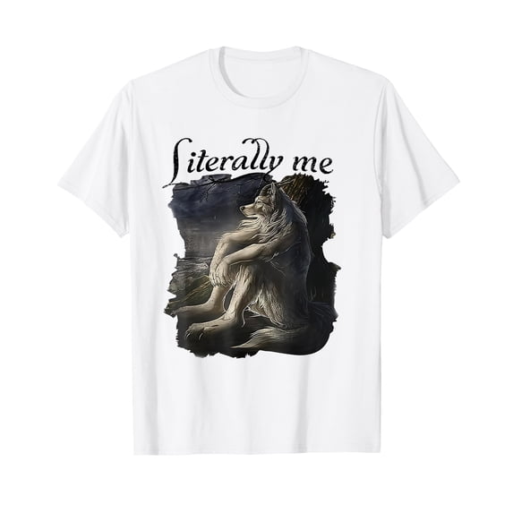 Vintage Funny Wolf Meme Mental Health T-Shirt for Unique Style and Comfort