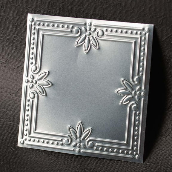 Vintage Galvanized Tin Dots and Shells Tiles - Add a Touch of Coastal Charm to Your Home