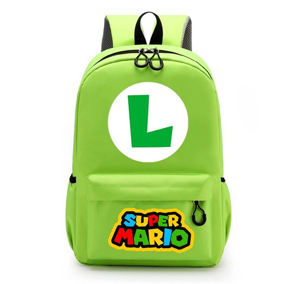 Vintage Game Character Polyester Backpack - Large Capacity Retro Cartoon Bookbag with Padded Straps - Casual Travel Daypack for College, Commuting, Work & Daily Use