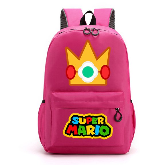 Vintage Game Character Polyester Backpack - Large Capacity Retro Cartoon Bookbag with Padded Straps - Casual Travel Daypack for College, Commuting, Work & Daily Use