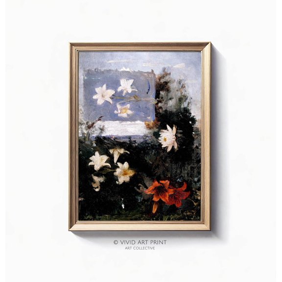 Vintage Garden Bloom Wall Art Cottage Decor Living Room Bedroom Office