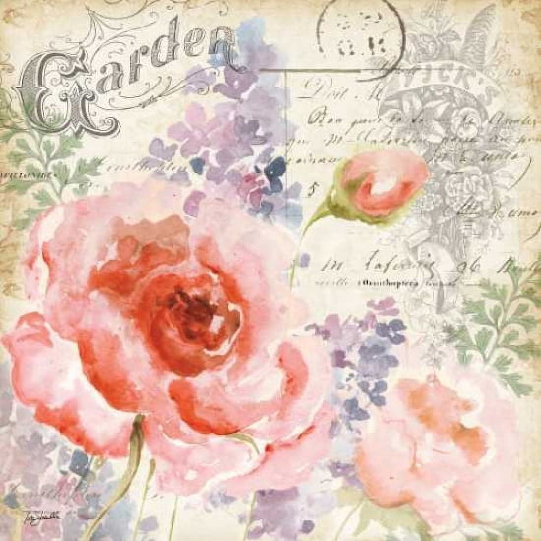 Vintage Garden I Canvas Art - Tre Sorelle Studios (24 x 24)