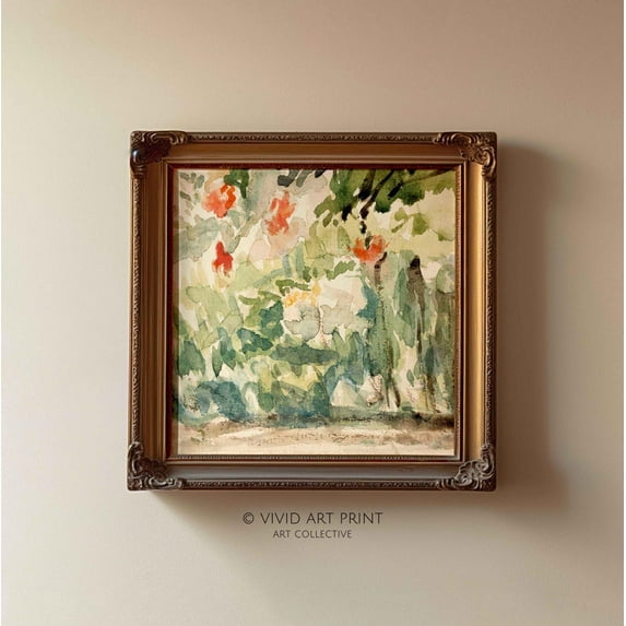 Vintage Garden Wall Art, Botanical Cottage Core Decor Fine Art, Vivid Art Print Sl-613 Wall Art, Modern Wall Decor, 8x12 UNFRAMED