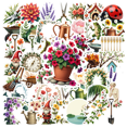 thumbnail image 1 of Vintage Gardening Stickers, Waterproof Plants Sticker for Water Bottle Laptop Phone Cases Planner Skateboard Luggage Helmet Party Favor Decor, Ideal for Adults Teens Teacher Rewards, 1 of 9