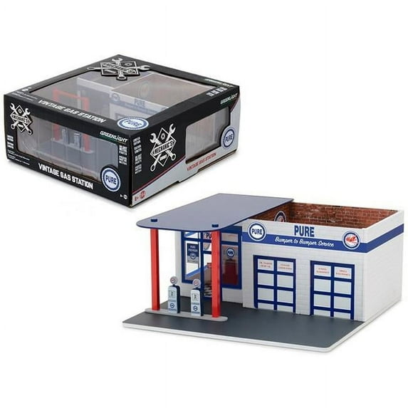 Vintage Gas Station Standard Oil Mechanic's Corner Series 3 Diorama for 1/64 Scale Models by Greenlight