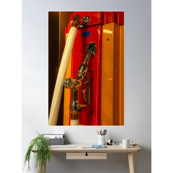 Vintage Gasoline Pump Nozzle Poster Wall Art, Modern Wall Decor For Living Room Bedroom, 12x18 UNFRAMED
