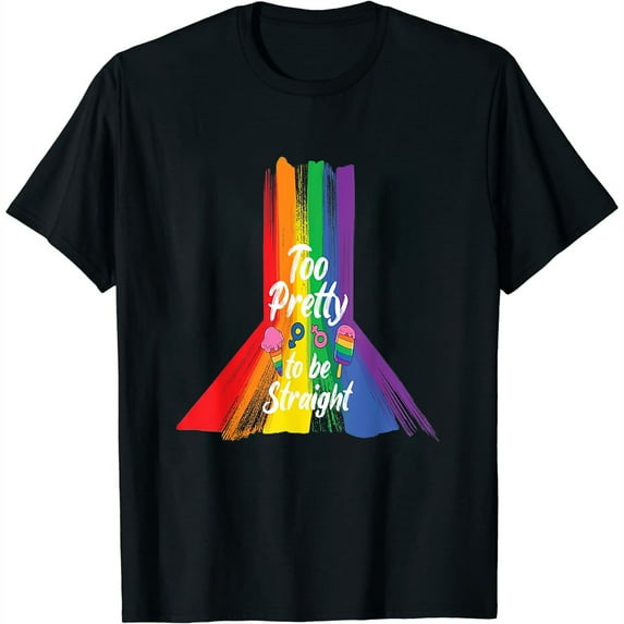 Vintage Gay Pride For Retro LGBT Rainbow Lovers Womens T-Shirt Black