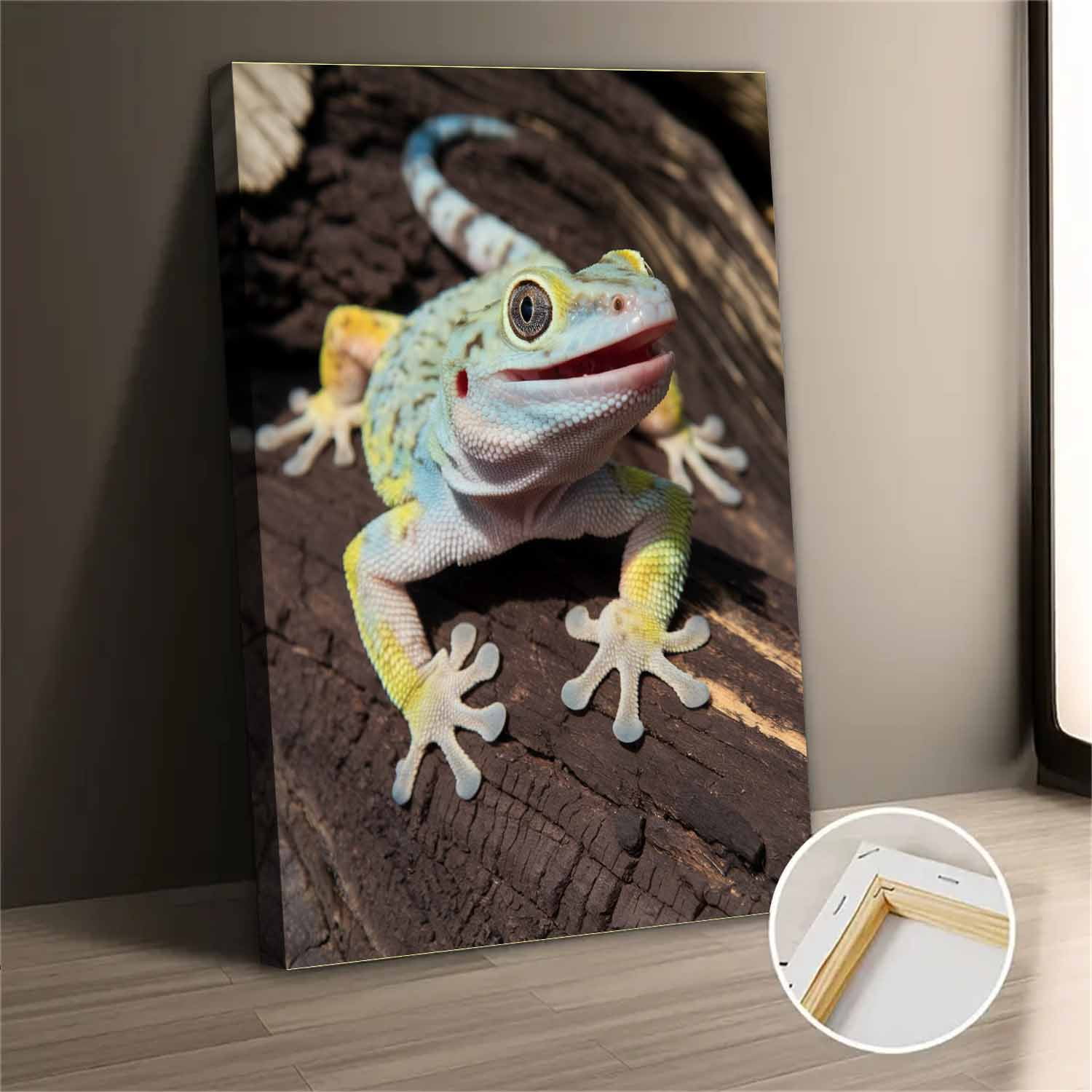 Vintage Gecko Canvas Wall Art Abstract Modern Aesthetic Prints for ...