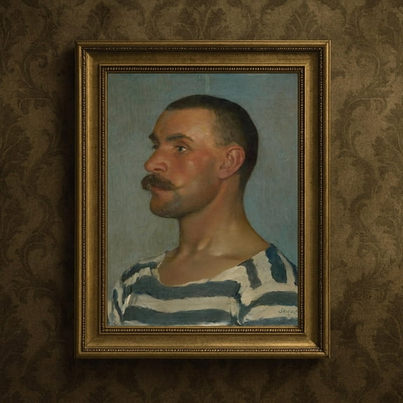 Vintage Gentleman Portrait Moody Antique Art Poster Decor For Living Room Bedroom, Size 8x12 UNFFRAMED F03.1.7l866