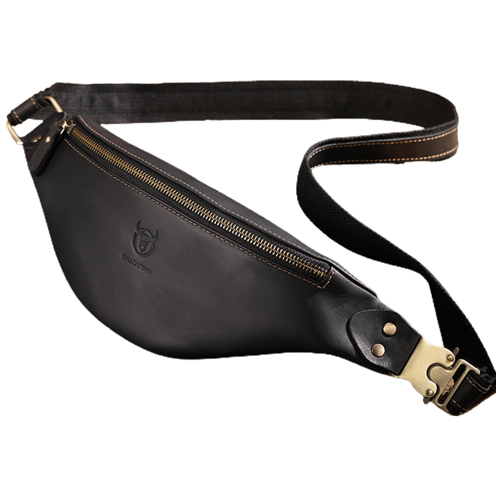 Genuine leather belt bag deals