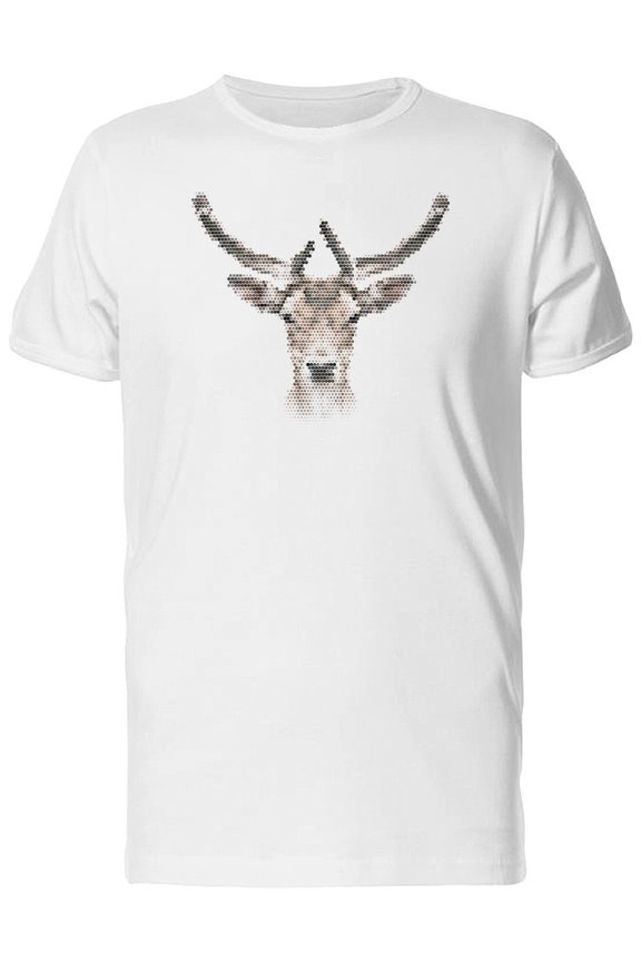 Vintage Geometric Deer Design T-Shirt Men -Image by Shutterstock, Male Large