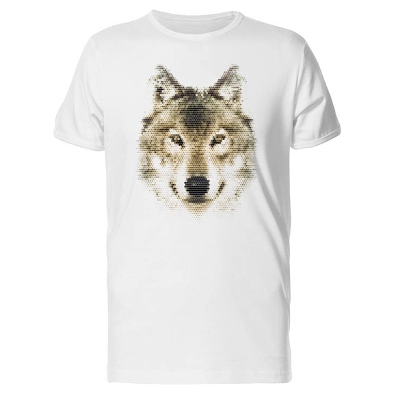 Vintage Geometric Wolf Design T-Shirt Men -Image by Shutterstock, Male XX-Large