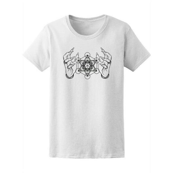 Vintage Geometrical Hands T-Shirt Women -Image by Shutterstock, Female x-Large