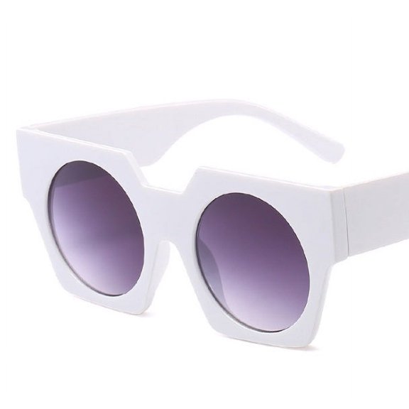 Vintage Geometry Sunglasses Large Frame Retro Eyewear UV Protection Fashion Sun Glasses for Women and Men Stylish