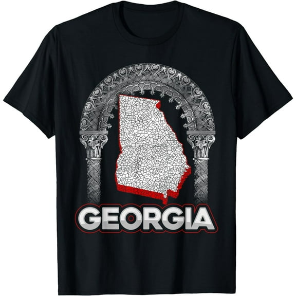 Vintage Georgia Pride Home State GA T-Shirt Georgia Peach T-Shirt mens t shirt,black,women,funny,misfits,men,journey,t-shirt