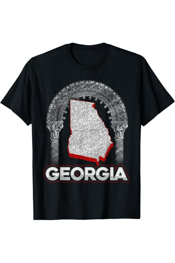 Vintage Georgia Pride Home State GA T-Shirt Georgia Peach T-Shirt mens t shirt,black,women,funny,misfits,men,journey,t-shirt