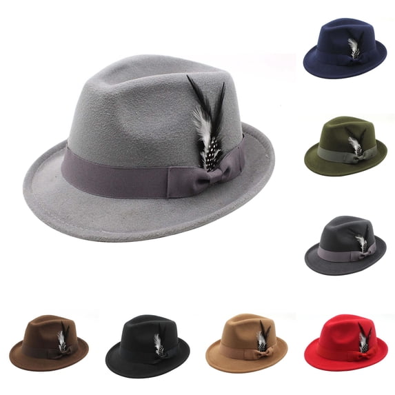 Vintage German Hat Traditional Fedora With Feather For Oktoberfest Parties & Outdoor Events