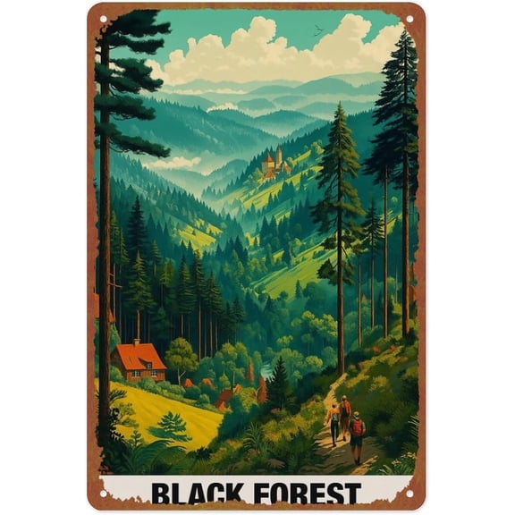 Vintage Germany Metal Tin Sign Wall Decor Poster for Cafe Bar Restaurant Supermarket Shop 8 x 12 Inches