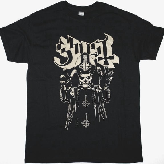 Vintage Ghost Band Papa T-Shirt, Retro Heavy Metal Rock Band Tee, Gift For Fan