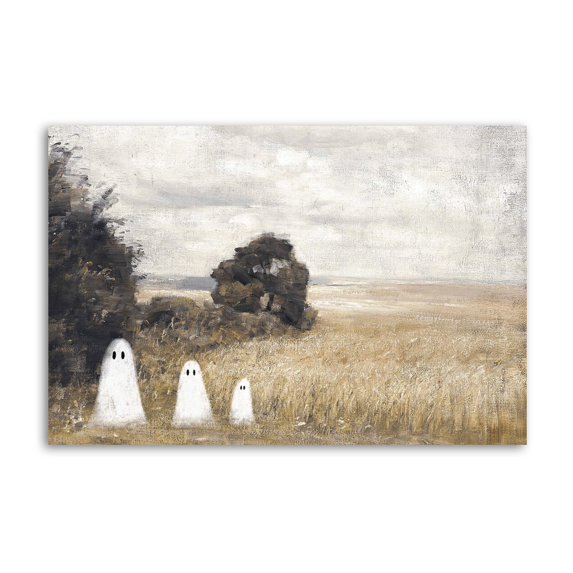 Vintage Ghost Wild Cute Ghost Poster Decorative Painting Canvas Wall Art Living Room Posters Bedroom Painting 24x36inch(60x90cm)