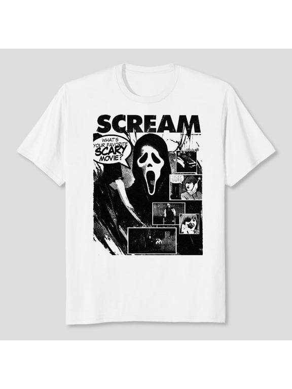Vintage Ghostface Shirt, Horror Movie Tee, Men's And Women's Graphic Tee 100% Cotton by TBun, Full Sizes S-5XL