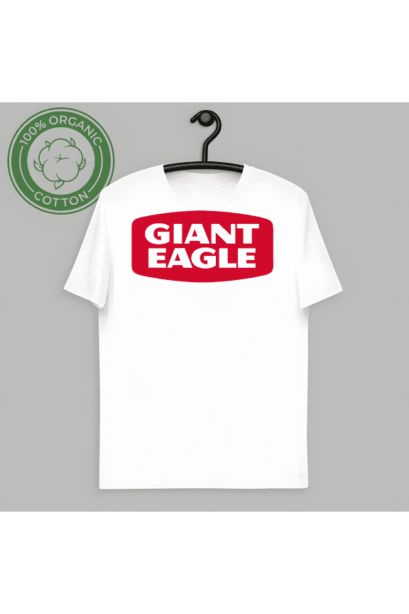 Vintage Giant Eagle Store Logo Men's T-Shirt American Heavy Cotton T-Shirt-TH66510