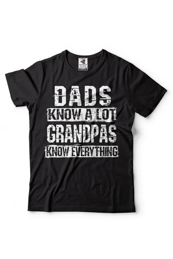 Vintage Gift For Grandpa T-Shirt Grandfather Shirt Grandpas Know Everything Fathers Tee - Perfect Gifts For Everyone