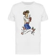 thumbnail image 1 of Vintage Girl Drinking A Milkshake T-Shirt Men -Image by Shutterstock, Male Small, 1 of 2