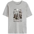 thumbnail image 1 of Vintage Girls Will Be Girls Witch Graphic Tees Funny Dance Witchy Print T-shirts Casual Halloween Tops Short Sleeve Cotton Shirts Gray,XL, 1 of 5