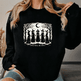 thumbnail image 1 of Vintage Girls Will Be Girls Witch Print Long Sleeve Tops Round-neck pure cotton sweatshirt Funny Witchy Sweatshirts Halloween Graphic Tees Casual Pullover Cotton Shirts for Daily Outfits Black,3XL, 1 of 5