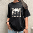 thumbnail image 1 of Vintage Girls Will Be Girls Witch Print Tshirts Funny Witchy Feminist Graphic Tees Short Sleeve Casual Halloween Acid Washed Tops Cotton Shirts Black,XL, 1 of 5