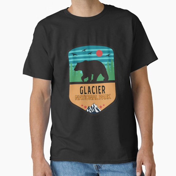 Vintage Glacier National Park Classic T-Shirt T-Shirt - Perfect T-Shirt For Everyone