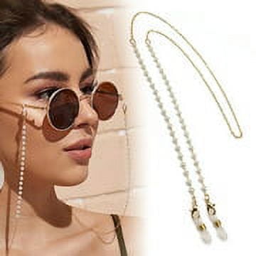 Eyeglass Holders Chains- Women's Stainless SteelPear Beads Sunglasses  Necklace for Women-Stylish Eyeglass Hanging Necklace - AliExpress