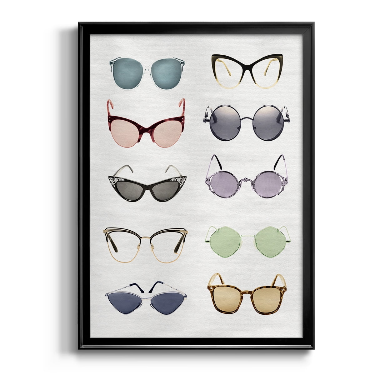 Vintage Glasses I Premium Classic Framed Print - Ready to Hang