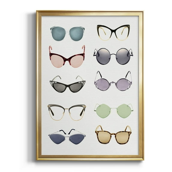 Vintage Glasses I Premium Classic Framed Print - Ready to Hang