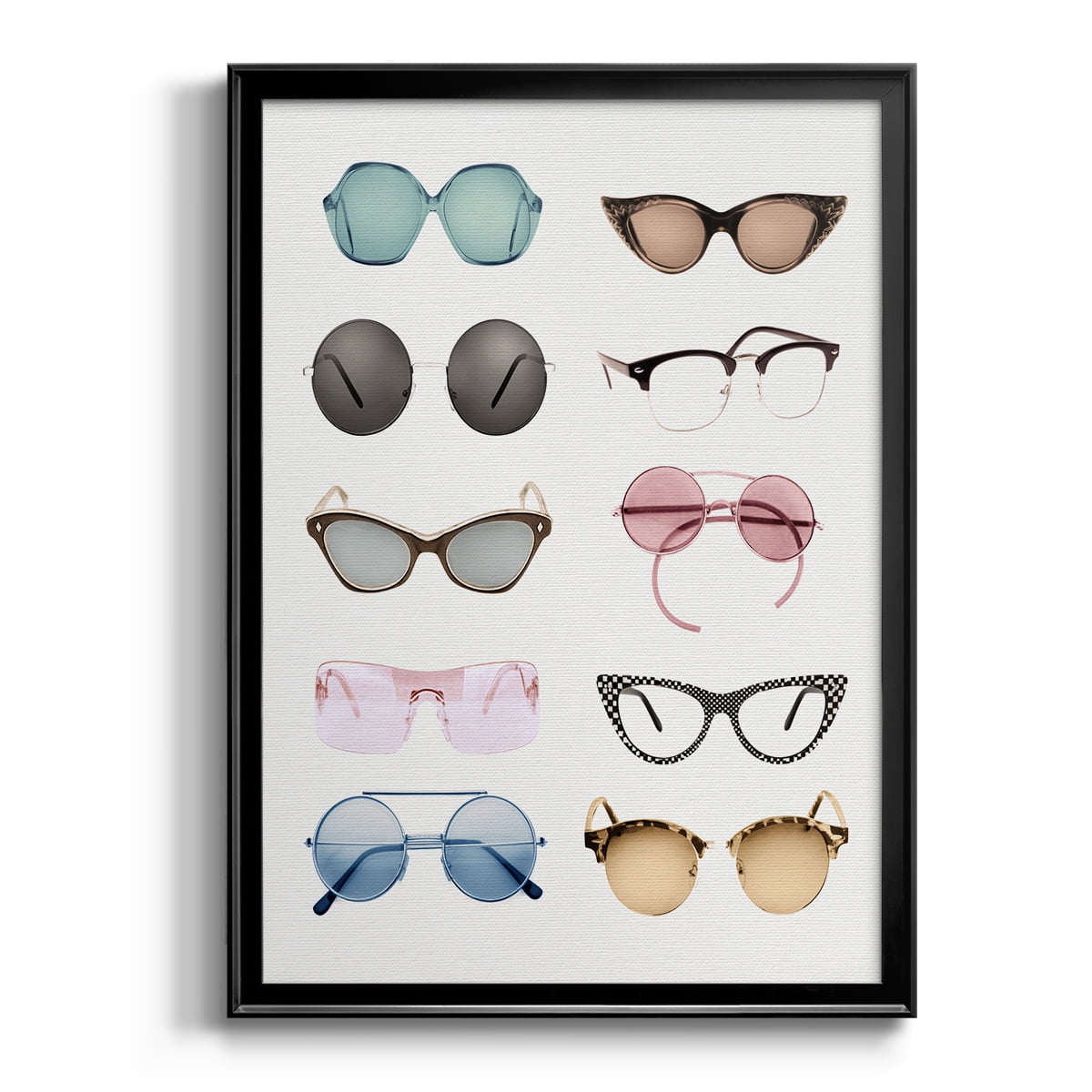 Vintage Glasses II Premium Classic Framed Print - Ready to Hang