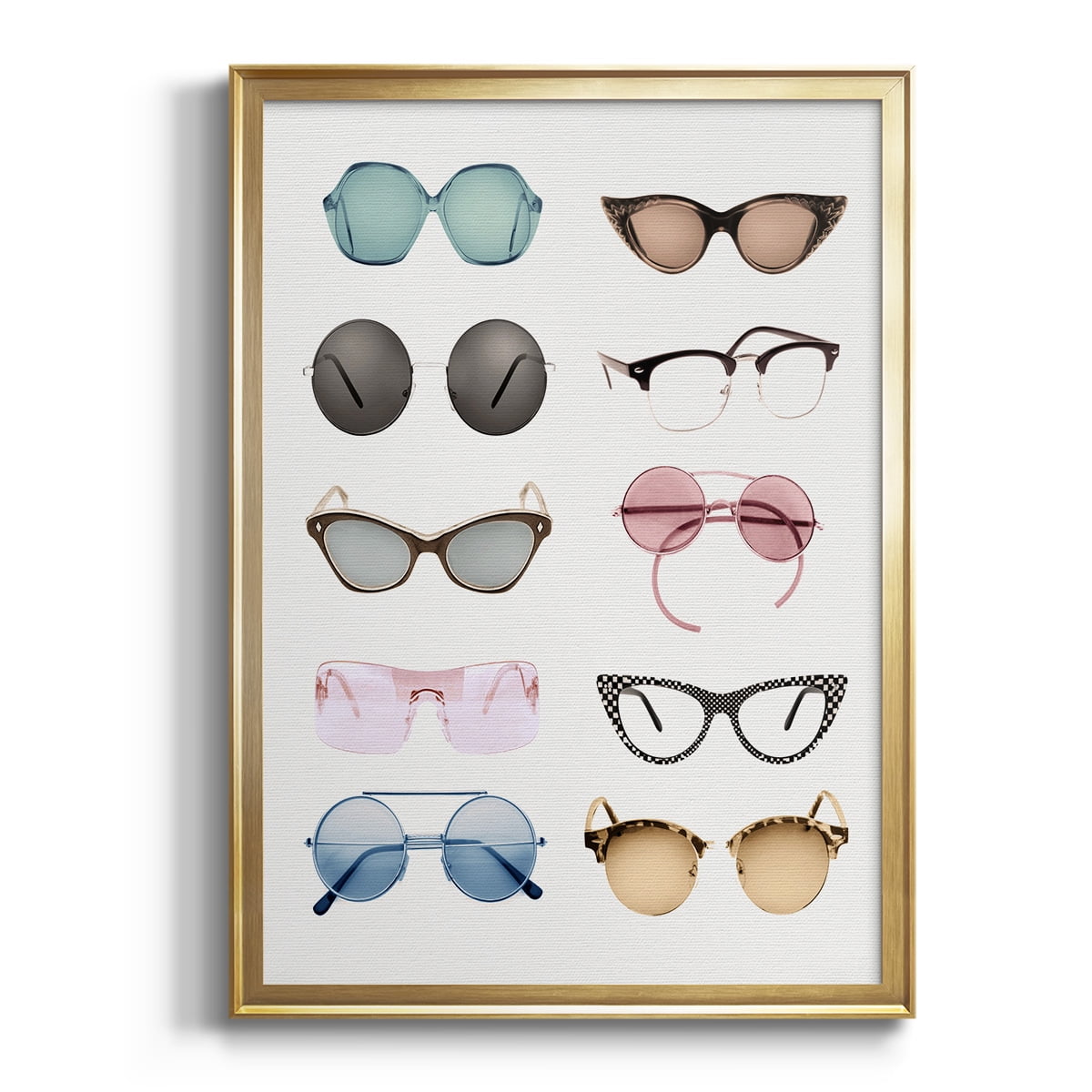Vintage Glasses II Premium Classic Framed Print - Ready to Hang