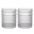 thumbnail image 1 of Vintage Glassware Drinking Glasses Set of 2,12 oz Hobnail Glass Cups,Embossed Clear Water Tumbler,for Beer,Cocktail,Whiskey - Style 1, 1 of 5