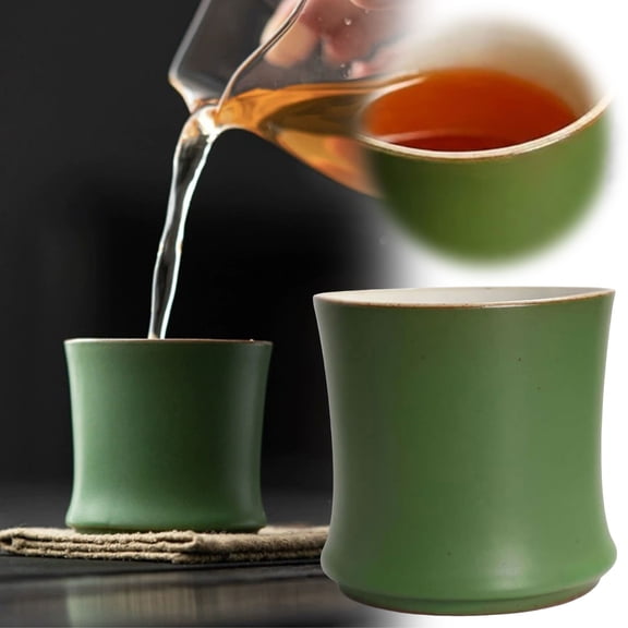 Vintage Glaze Ceramic Mug - Decorative Drinking Cup for Tea Ceremony, Farmhouse Home & Brunch Gatherings, Microwave & Dishwasher Safe Everyday Beverage Mug