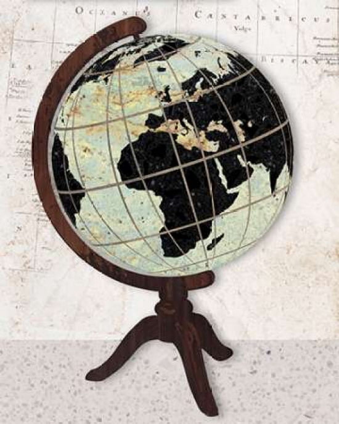 Vintage Globe Canvas Art - Sam Appleman (24 x 30)