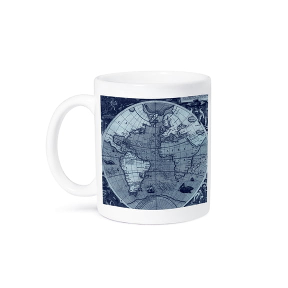 3dRose, Vintage Globe World Map, 15oz Mug