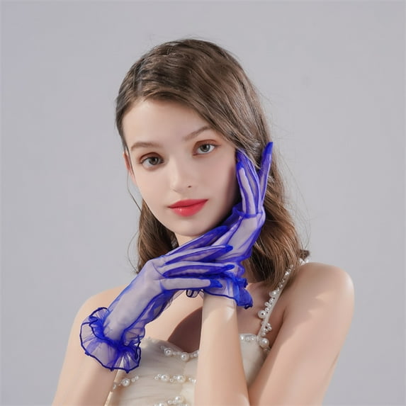 Vintage Gloves Hepburn Black Satin Thin Bowknot Stage Banquet Bride Accessories gloves women Short Satin Gloves Wrist Length Gloves Women's Gown Gloves Opera Wedding Banquet Dress Glove