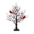 thumbnail image 1 of Vintage Glowing Tree with Cardinals (21 In), Equipped with 6 Birds and 54 Red Fruits, 2025 New Led Glowing Tree with Cardinals, Removable Base, Suitable for Christmas, Halloween Decorations （1Pc), 1 of 11