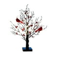 thumbnail image 1 of Vintage Glowing Tree with Moving Cardinals and Berries,21In Led Lighted Tree with Cardinals,Little Red Bird Trees Lights Tabletop Centerpiece for Halloween Christmas (2) Black （1Pc), 1 of 11