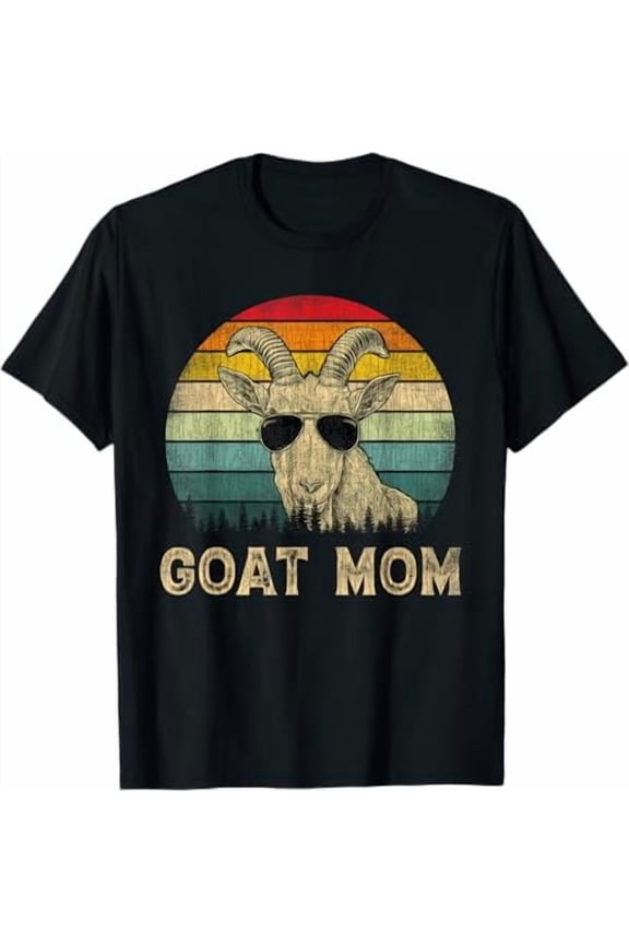 Vintage Goat Mom Goat Lovers Mommy Mother's Day T-Shirt Unisex S-5XL Hot Trending Shirt Birthday Gift