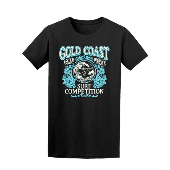 Vintage Gold Coast Surf T-Shirt Men -Image by Shutterstock, Male 4X-Large