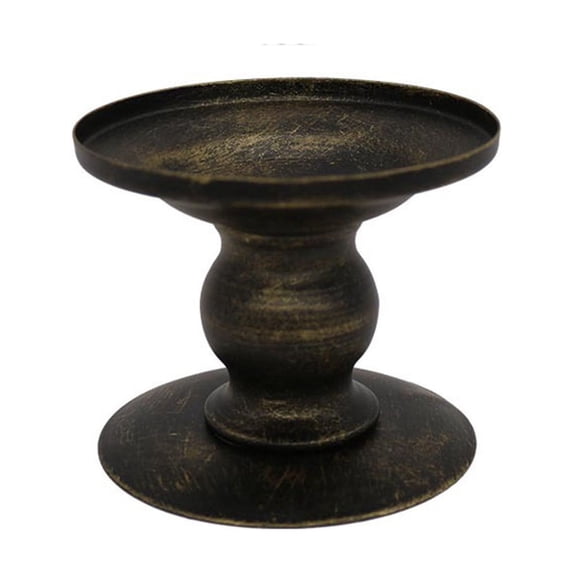 Vintage Gold Metal Candle Short Iron Candlestick Stand Decorative Table Centerpiece For Wedding Dinner Party Home Decor