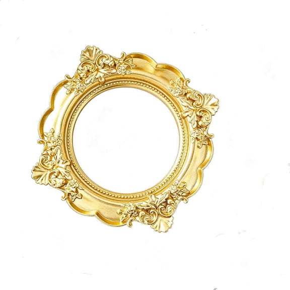 Vintage Gold Mini Picture Frames Ornate Photo Frames For Jewelry Display Flat Lay Prop Decor
