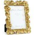 thumbnail image 1 of Vintage Gold Picture Frame 6 x 4 inch, Gold Ornate Leaf Textured Hand-Crafted Resin with Glass Front Antique Photo Frame for Home Hotel Decor Table Top Jewelry Display Shooting Photo Props, 1 of 7